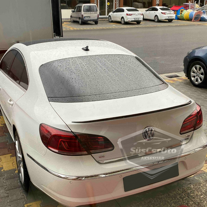 Volkswagen Passat CC 2009-2016 Alerón de Maletero Piano Negro-Blanco Brillante