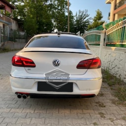 Volkswagen Passat CC 2009-2016 Alerón de Maletero Piano Negro-Blanco Brillante