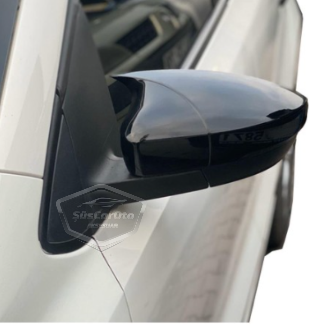 Vw Polo 6R-6C 2009-2017 Tapa de Espejo Retrovisor Batman Murciélago Negro Piano Plástico ABS