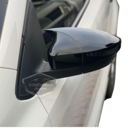 Vw Polo 6R-6C 2009-2017 Tapa de Espejo Retrovisor Batman Murciélago Negro Piano Plástico ABS