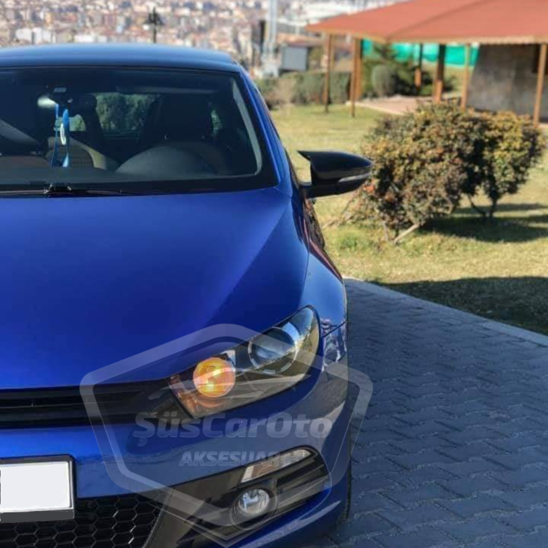 Vw Scirocco 2008-2016 Cubierta de espejo lateral estilo Batman Piano Black ABS Plástico