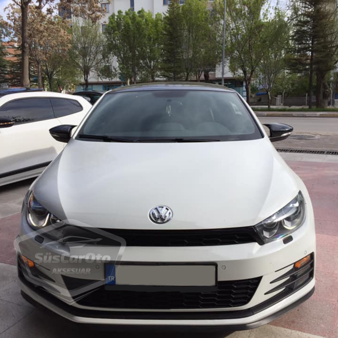 Vw Scirocco 2008-2016 Cubierta de espejo lateral estilo Batman Piano Black ABS Plástico