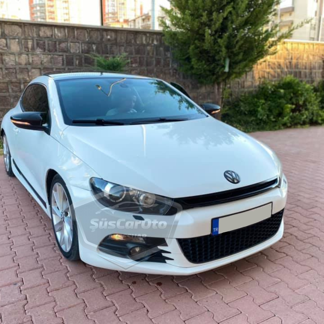 Vw Scirocco 2008-2016 Cubierta de espejo lateral estilo Batman Piano Black ABS Plástico