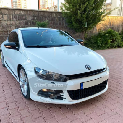 Vw Scirocco 2008-2016 Cubierta de espejo lateral estilo Batman Piano Black ABS Plástico