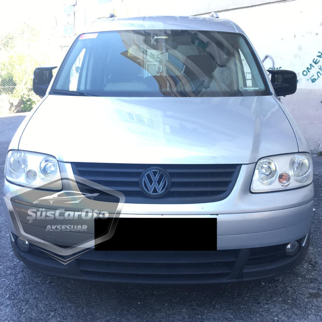 Vw Caddy Mk2 2005-2014 Cubierta de espejo Batman Murciélago Piano Negro Plástico ABS