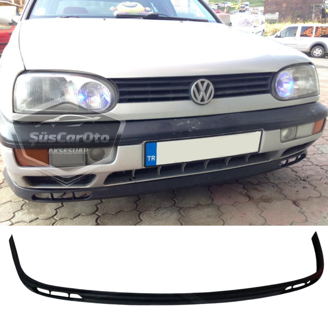 Vw Golf 3 1991-1998 Compatible Universal Laguna Lip Labio Flexible Delantero 2 Piezas Bajo Paragolpes Spoiler Delantero