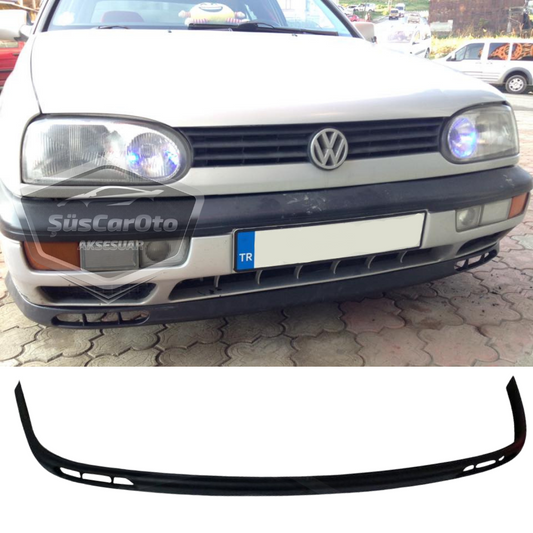 Vw Golf 3 1991-1998 Compatible Universal Laguna Lip Labio Flexible Delantero 2 Piezas Bajo Paragolpes Spoiler Delantero