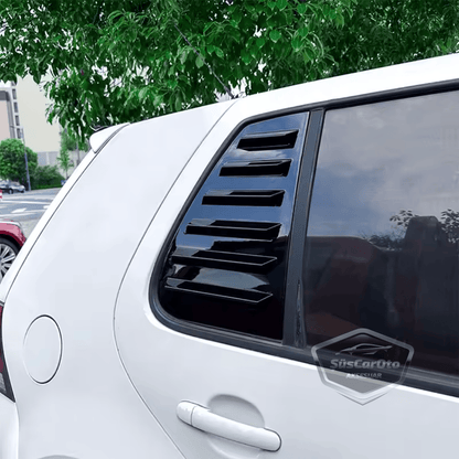 Rejilla de ventanilla lateral para VW Golf 4 1997-2003, visera de ventanilla lateral, ventilación, juego izquierdo y derecho, negro brillante