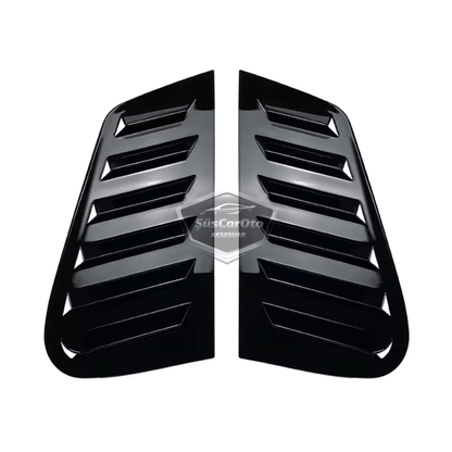 Rejilla de ventanilla lateral para VW Golf 4 1997-2003, visera de ventanilla lateral, ventilación, juego izquierdo y derecho, negro brillante