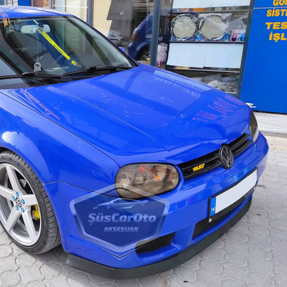 Vw Golf 4 1997-2003 Compatible Universal Astra H Labio Flexible Labio Delantero 2 Piezas Separador de Parachoques Delantero