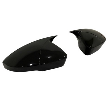 Cubierta de espejo retrovisor de murciélago Batman para Vw Golf 6 2008-2012, plástico ABS, negro piano