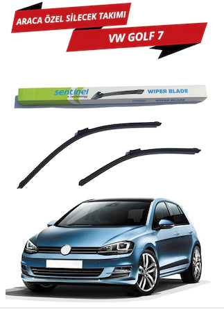 Juego de limpiaparabrisas delanteros de plátano específico para vehículo VW Golf 7 Sentinel Derecho Izquierdo