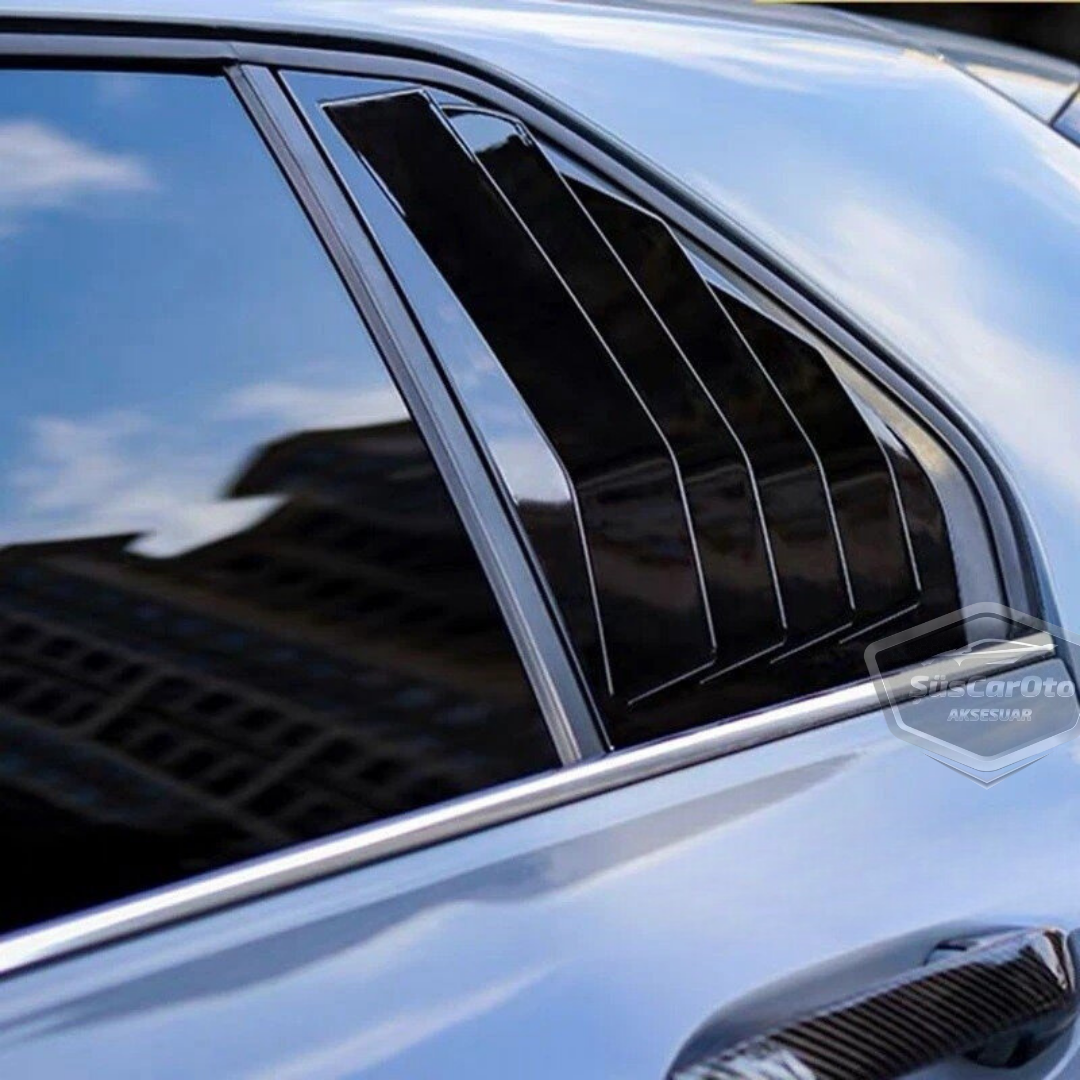 VW Golf 8 2019 en adelante, compatible con la cubierta de ventana de ventilación, deflectores de ventana de ventilación, ventilación derecha e izquierda, par negro brillante