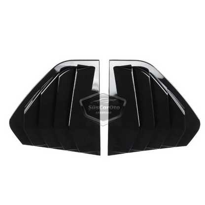 VW Golf 8 2019 en adelante, compatible con la cubierta de ventana de ventilación, deflectores de ventana de ventilación, ventilación derecha e izquierda, par negro brillante