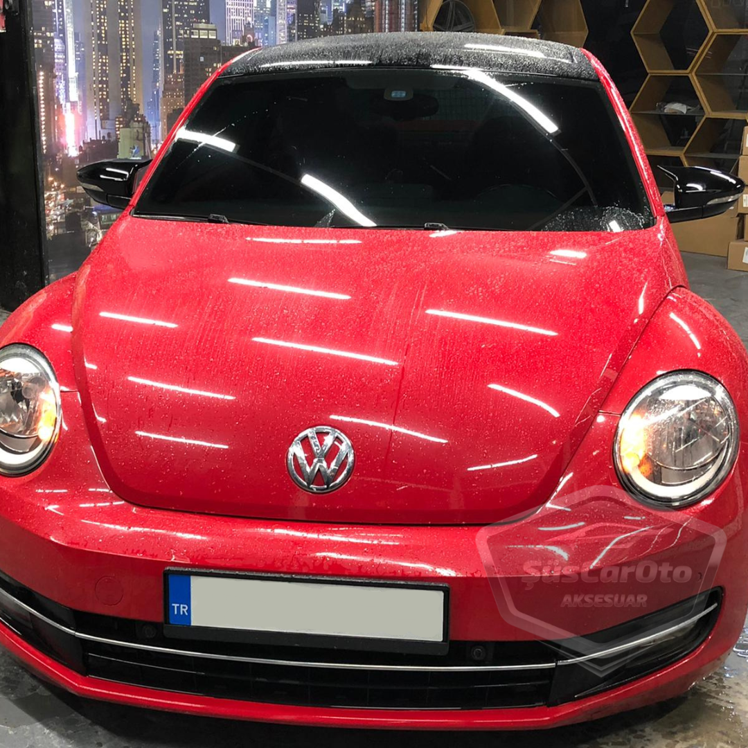 Vw New Beetle 2011-2019 Cubierta de Espejo Retrovisor Batman Piano Negro Plástico ABS