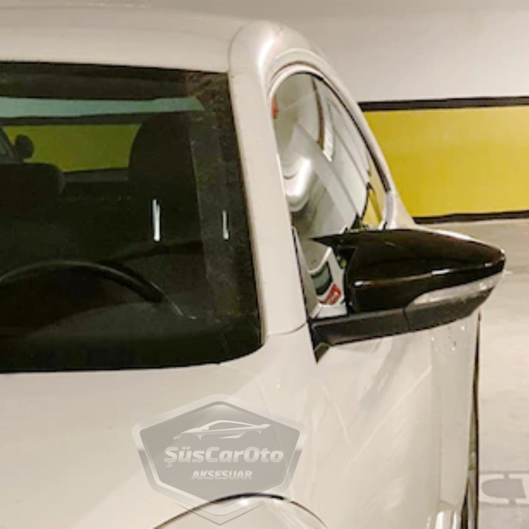 Vw New Beetle 2011-2019 Cubierta de Espejo Retrovisor Batman Piano Negro Plástico ABS
