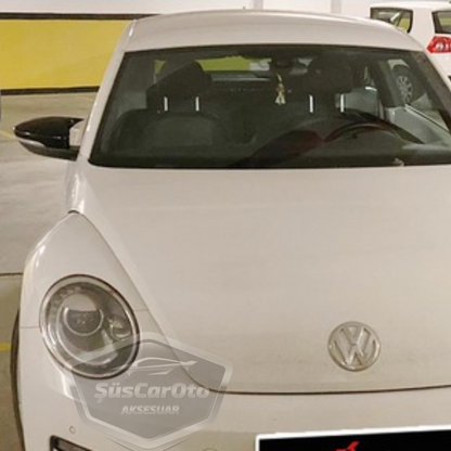 Vw New Beetle 2011-2019 Cubierta de Espejo Retrovisor Batman Piano Negro Plástico ABS