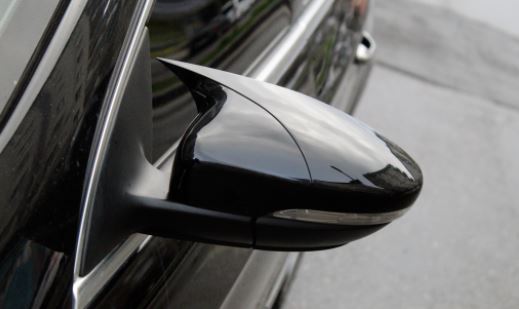 VW Passat CC 2007-2017 Tapa de espejo Batman Bat Piano Black Plástico ABS