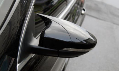 VW Passat CC 2007-2017 Tapa de espejo Batman Bat Piano Black Plástico ABS