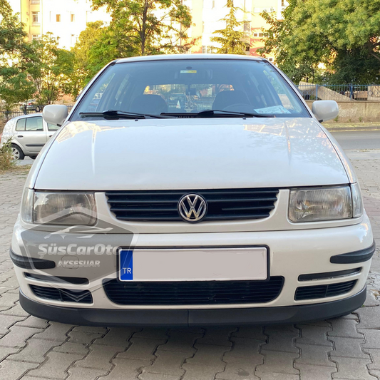 Labio inferior Astra H universal flexible de 2 piezas compatible con VW Polo Mk3 1994-2003 6N, añadido delantero para parachoques, spoiler.