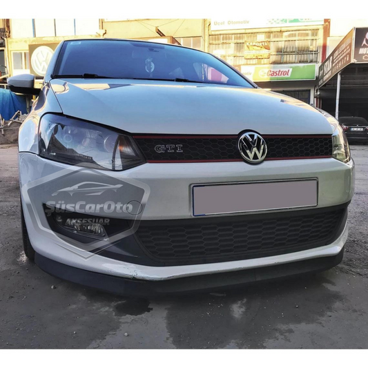 Vw Polo Mk5 6R-6C 2009-2017 compatible Universal Astra H lip Flexible labio delantero Parachoques delantero de 2 piezas Bajo la lengua Deflector delantero