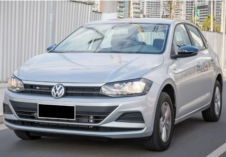 Tapas de espejo de murciélago Vw Polo MK6 2018 en adelante Piano Black Plástico ABS