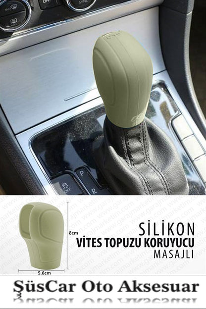 VW Seat Skoda Leon DSG Funda de silicona para palanca de cambios beige