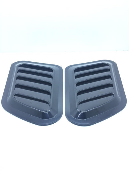 Rejilla de ventilación universal para capó, color negro piano, compatible con todos los vehículos
