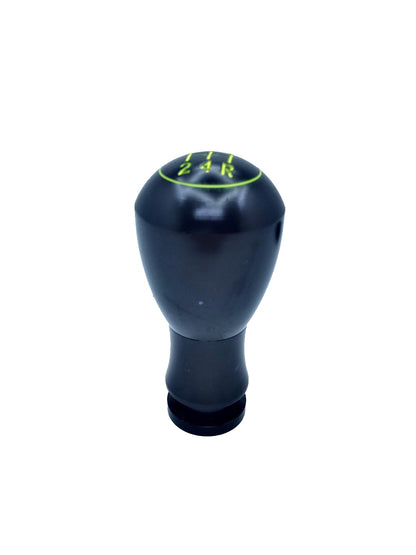 Pomo de cambio universal de metal, aspecto deportivo, tipo redondo con adaptador