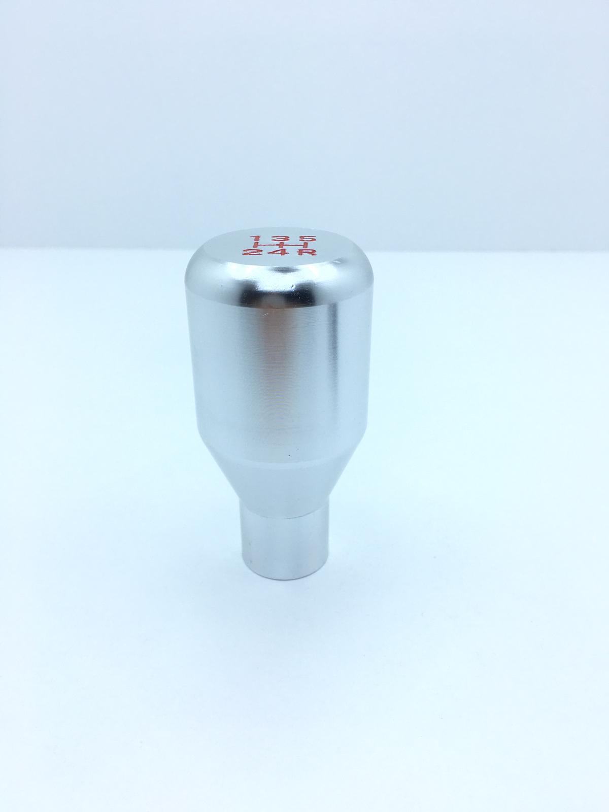 Pomo de palanca de cambios de metal universal con aspecto deportivo tipo recto con adaptador