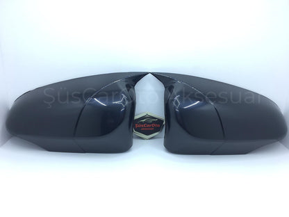 Toyota Yaris 2012-2015 Cubierta de Espejo Retrovisor Batman Murciélago Negro Piano Plástico ABS