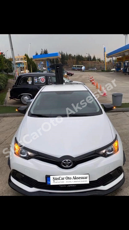 Toyota Yaris 2012-2015 Cubierta de Espejo Retrovisor Batman Murciélago Negro Piano Plástico ABS