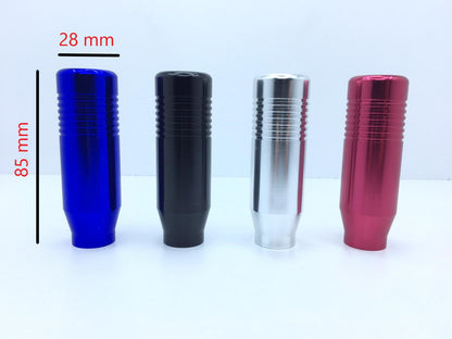 Pomo de cambio universal rojo Mugen Metal con aspecto deportivo y adaptador