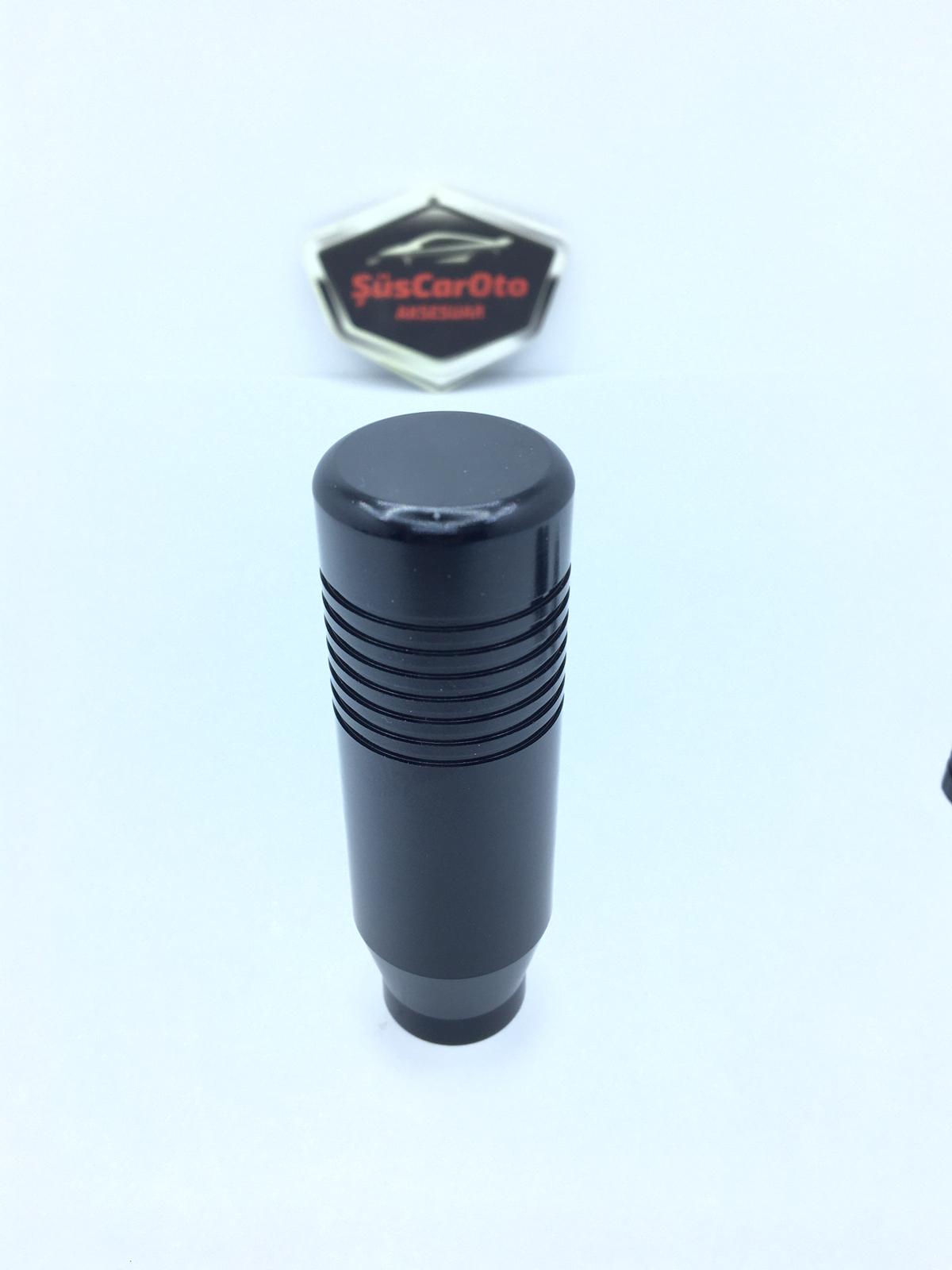 Pomo de palanca de cambios Mugen Metal, con aspecto deportivo, universal, negro con adaptador