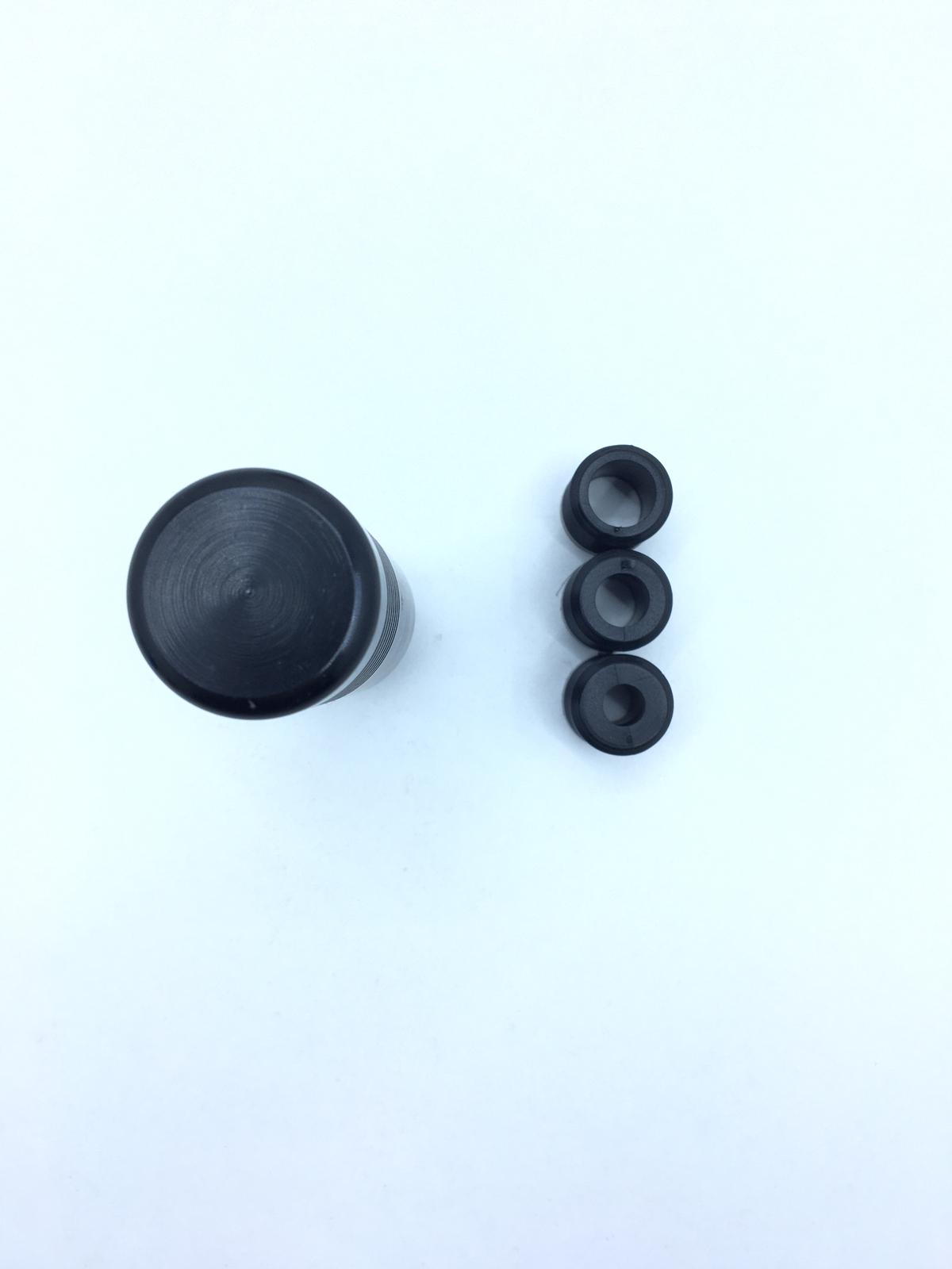 Pomo de palanca de cambios Mugen Metal, con aspecto deportivo, universal, negro con adaptador