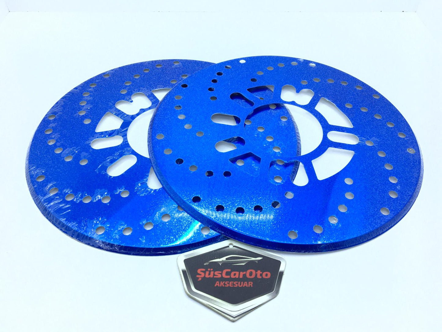 Juego de 2 protectores de disco universal de 14" y superior, azul