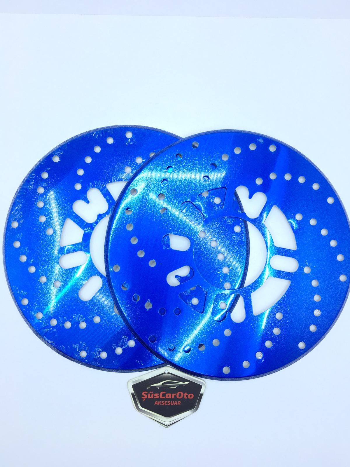 Juego de 2 protectores de disco universal de 14" y superior, azul