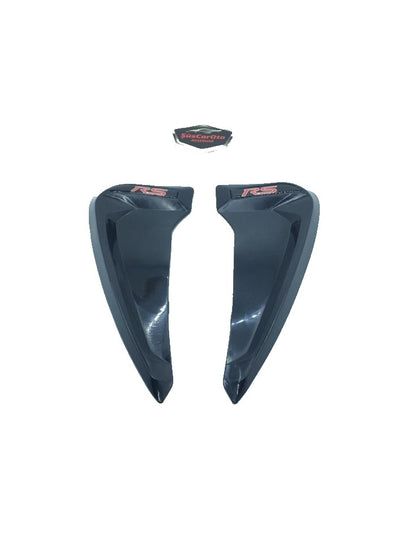 RS Logotipo Piano Negro Rejilla de Ventilación Flexible de Guardabarros Derecho Izquierdo 2 Piezas