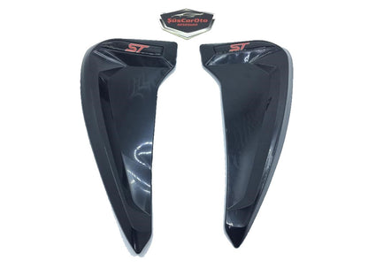 Rejilla de ventilación de guardabarros flexible Piano Black con logotipo ST, 2 unidades, izquierda y derecha