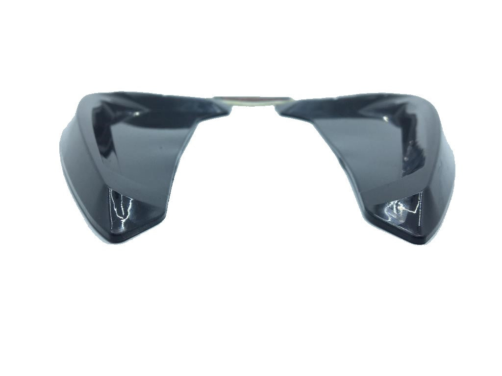 2 piezas Rejilla de ventilación de guardabarros flexible Piano Black con logotipo OPC, derecha e izquierda