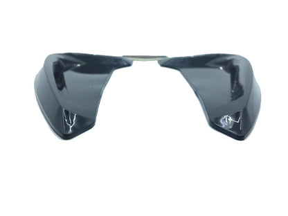 2 piezas Rejilla de ventilación de guardabarros flexible Piano Black con logotipo OPC, derecha e izquierda