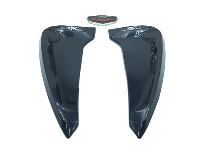 AC SCHNITZER Logotipo Negro Piano Guardabarros Flexible Rejilla de Ventilación Derecha Izquierda 2 Piezas