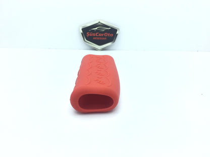 CARUB Funda de silicona para freno de mano Protector de freno de mano de silicona Rojo