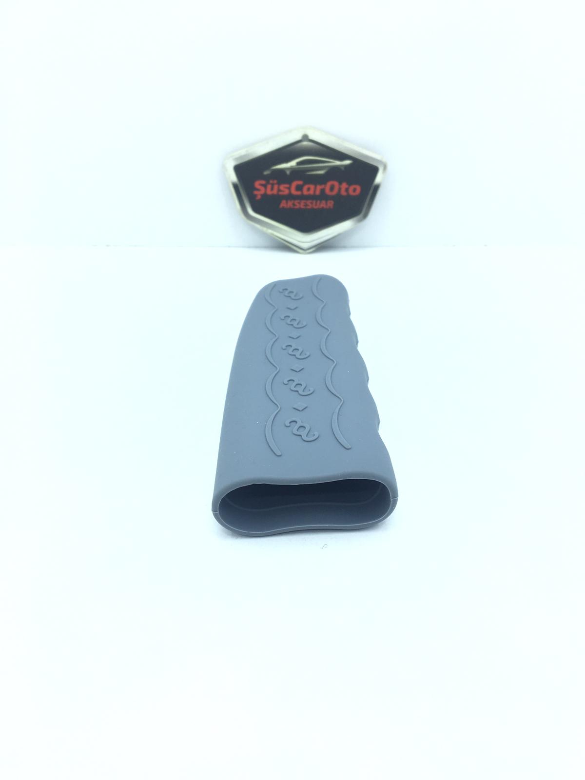 CARUB Funda de silicona para freno de mano Protector de freno de mano Silicona Gris