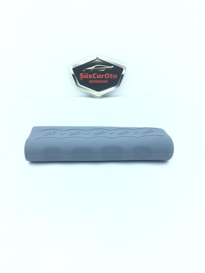CARUB Funda de silicona para freno de mano Protector de freno de mano Silicona Gris