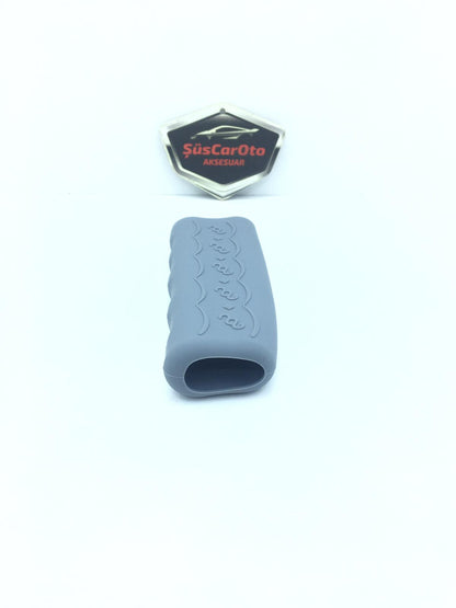 CARUB Funda de silicona para freno de mano Protector de freno de mano Silicona Gris