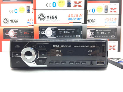 Radio para coche MEGA MG-505BT, Bluetooth, 2xUSB/SD/AUX, con mando a distancia, 45Wx4