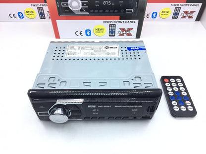 Radio para coche MEGA MG-505BT, Bluetooth, 2xUSB/SD/AUX, con mando a distancia, 45Wx4