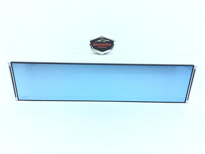 Espejo retrovisor interior antideslumbrante con clip de tijera 3R, azul, 300 mm