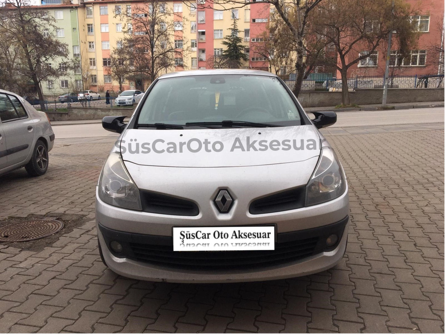 Renault Clio 3 2005-2009 Cubre Espejo Batman Murciélago Negro Piano Plástico ABS